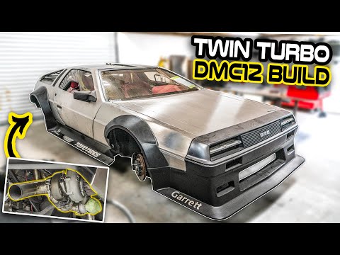 LS Swapped Delorean Twin Turbo Fabrication - Reconstructing the Widebody DMC12 Turbo System