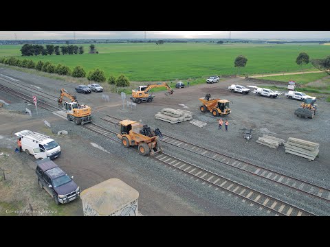 TENEX Rail Construction Hi-Rails At Gheringhap (21/9/2022) - PoathTV Australian Trains & Railways