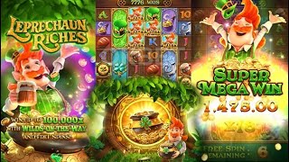 LEPRECHAUN RICHES SUPER MEGA WIN 🍀 | PG Soft Slot (Day 21) | RTP Testing Series | SpinMaster Arenaa