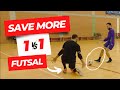 ULTIMATE 1vs1 saving goalkeeper tutorial #futsal #gk #goalkeeper
