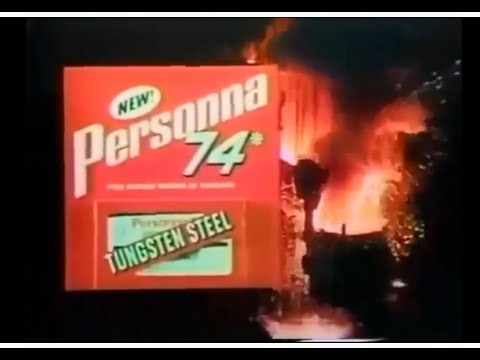 Personna 74 'Tungsten Steel' Razor Blades Commercial (1971)