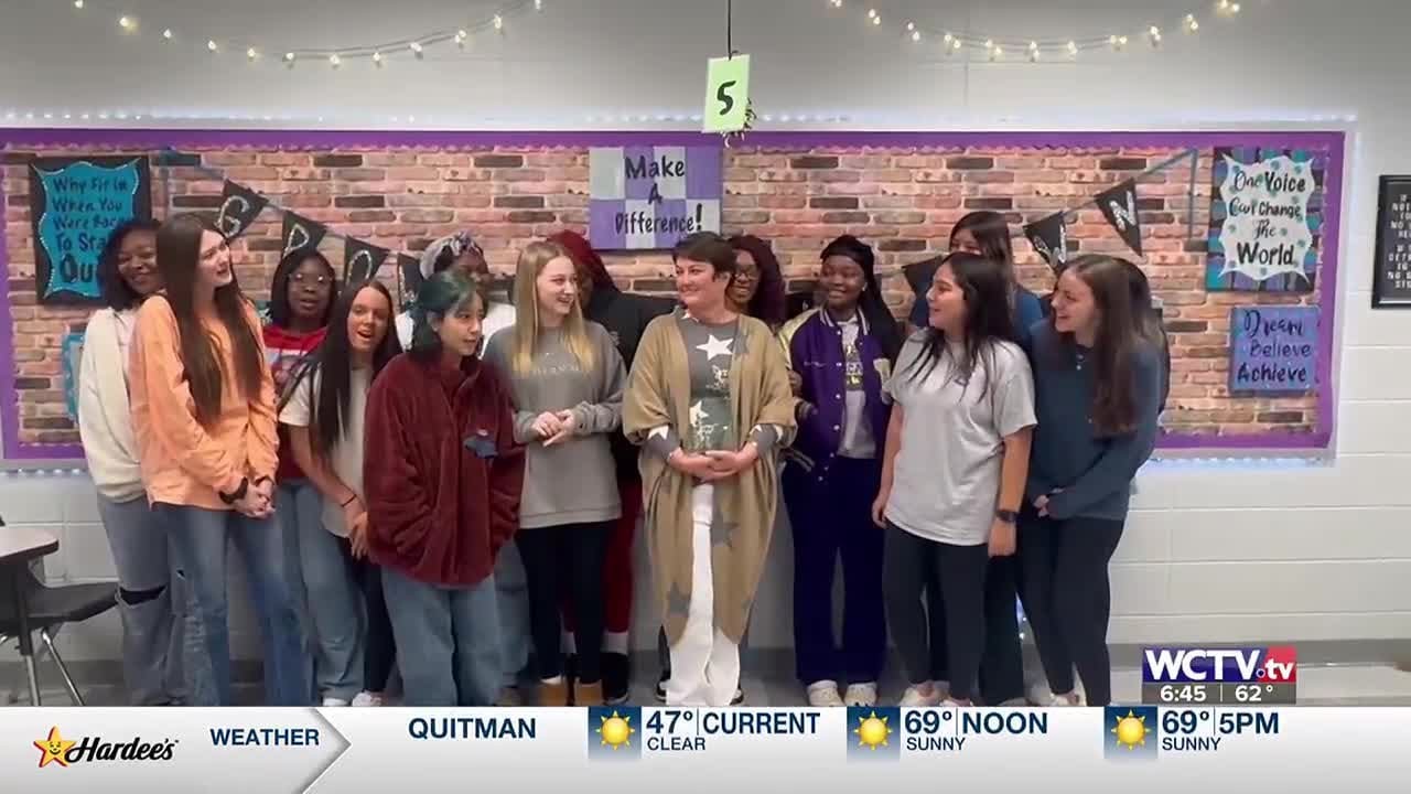 Tonya Welch of Bainbridge High School awarded WCTV and Envision Credit Union ‘Teacher of the Mont...