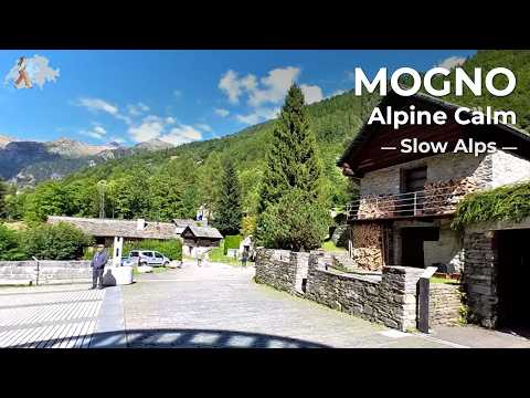 Mogno Village Walk 🇨🇭 | Relaxing Nature ASMR