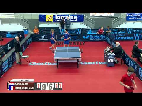 ITTF 2015 France Youth Open, Bogie/Jager (NED) vs. Llorca/Rolland (FRA)