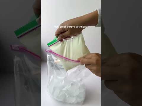 Homemade Ice Cream in a Ziplock Bag  #icecream #recipes
