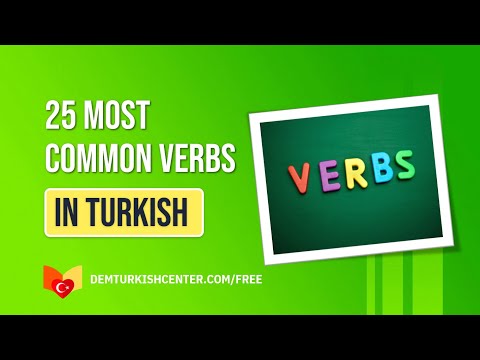 Turkish Words | 25 most common verbs in Turkish language