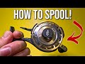 How to Spool an Inline Ice Fishing Reel!