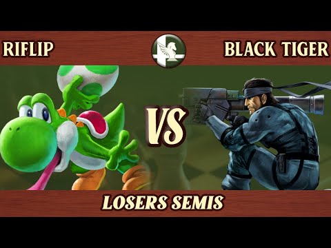 Riflip (Yoshi, Megaman) vs Black Tiger (Snake) - West Towne Brawl 36 Losers Semis