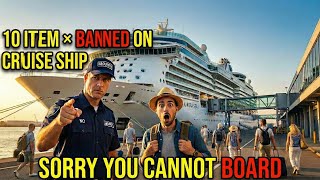 10 Items BANNED on Cruise Ships 🚫 | Don’t Bring These on Your Cruise #usa #usatrending #cruise 