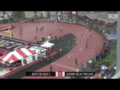 2019 2B State Championship Boys 4x100m Relay Prelims Heat 2 (2019/5/24)