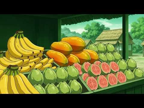 Morning at the Village Market 🌾 | Lively Anime Countryside Scenery