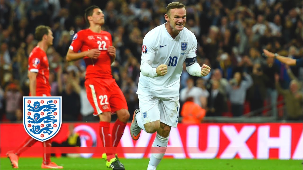Rooney breaks the England goalscoring record - England 2-0 Switzerland | Goals & Highlights - YouTube