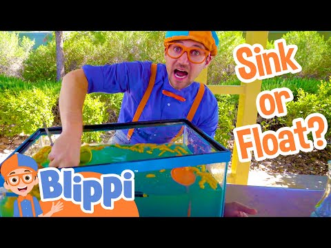 Science Videos for Kids with Blippi | Sink or Float