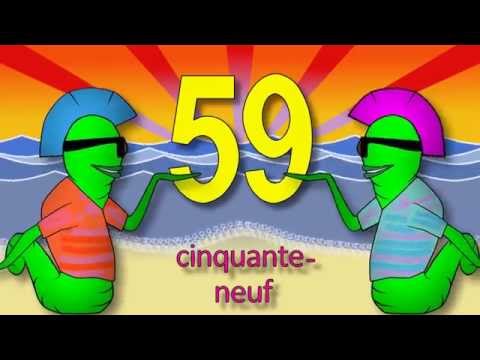 Les chiffres et les nombres de 50 à 70 - alain le lait (French numbers)