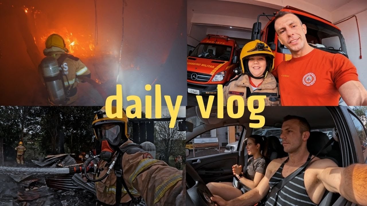 Vlog - um dia como bombeiro (rotina, incêndios, treinos e dieta...) ep 6
