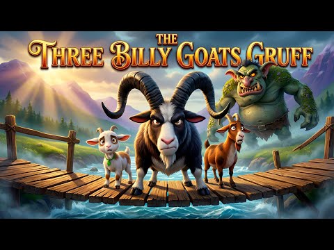 The Three Billy Goats Gruff | A Fairy Tale Story About Fear, Kindness & Second Chance |English Story