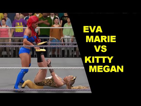 WWE 2K17 Eva Marie vs Kitty Megan
