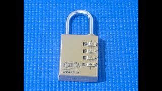 (Picking 72) Lockwood 4-wheel combination lock (decoded)