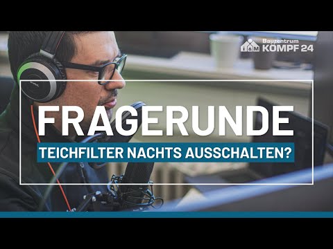 Kann ich meinen Teichfilter in der Nacht ausschalten?