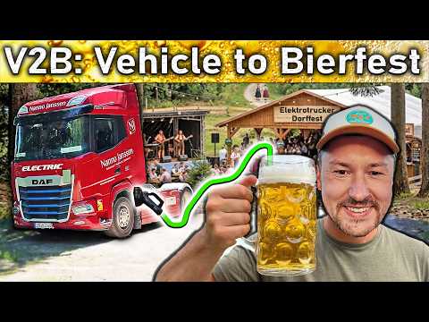 LKW als XXL Powerbank: Dieser Elektrotruck versorgt ein KOMPLETTES Fest mit Strom!