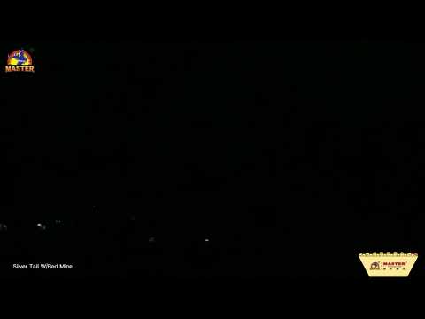 Master Fireworks 9 Shots C Shape Silver Tail W/Red Mine