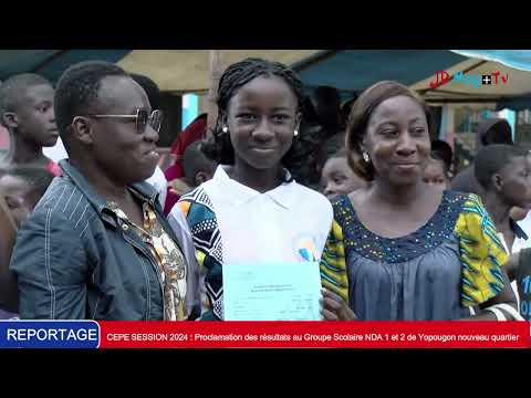 CEPE SESSION 2024 : Proclamation des résultats au Groupe Scolaire NDA 1 et 2 de Yopougon