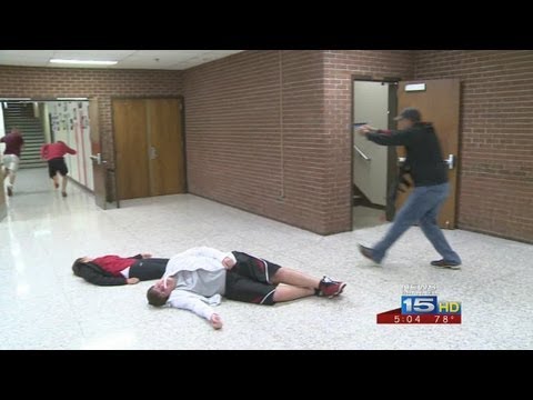 Middle school teachers go through shooter simulation