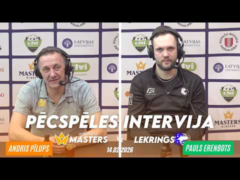 Elvi florbola līga vīriešiem: Masters Ulbroka/LU - Lekrings | Pēcspēles intervija
