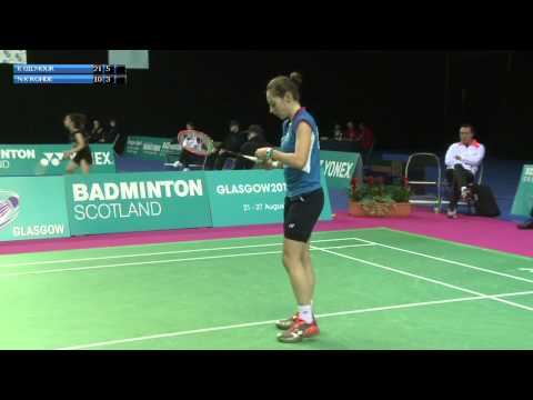 Badminton - Kirsty Gilmour vs Natalia Koch Rohde (WS, R16) - Scottish Open 2015