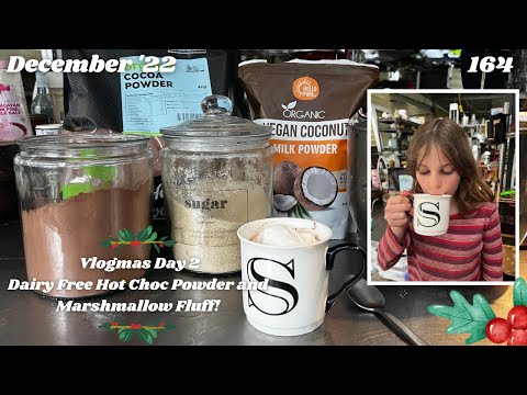 Dairy Free Hot Chocolate Powder and Marshmallow Fluff! | Vlogmas 2022 | Off Grid Australia 164