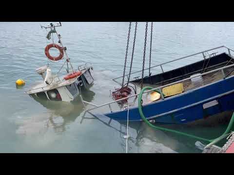 Rescue Mission: Recovering a Heavy Steel Fishing Trawler from the Deep
