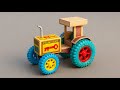How To Make Mini Tractor With Matchbox Easy DIY Mini Tractor Build