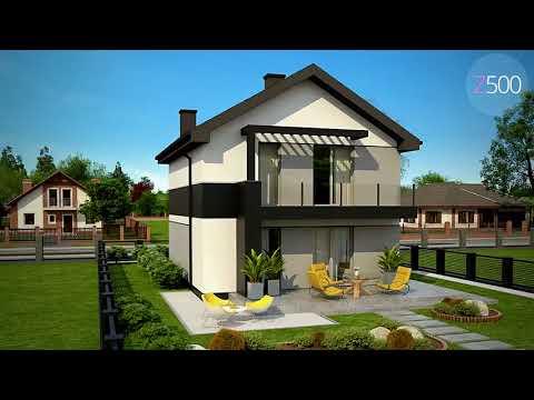 Z372 - Gotowy projekt domu piętrowego we współczesnym stylu do 110 m2