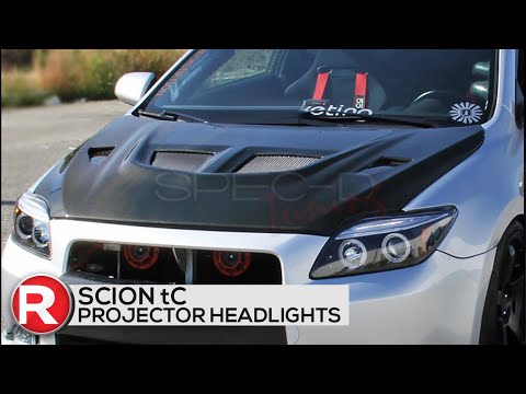Scion tC Projector Headlights (05-10) Spec-D Dual Halo Lights - DIY Install How To - Read Reviews