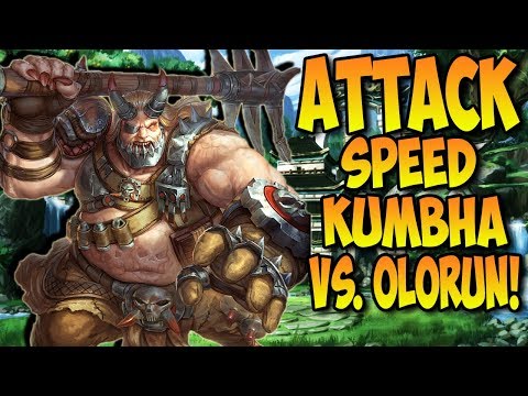 FULL ATTACK SPEED KUMBHAKARNA TAKES ON OLORUN IN RANKED! - Masters Ranked Duel - SMITE