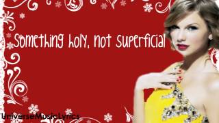Christmas Must Be Something More- Taylor Swift (Lyrics Video) HD