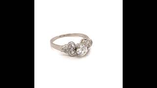 Art Deco Antique Engagement Ring - Platinum