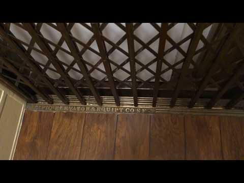 AMAZING Antique Gated Pacific Traction Elevators at Hotel Mayflower, San Francisco, CA