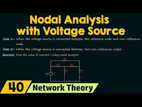 Nodal Analysis with Voltage Source