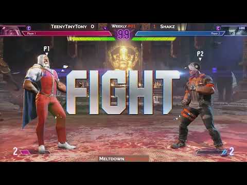 OFFLINE Street Fighter 6 Weekly #1 - TeenyTinyTony (JP) Vs Shakz (Luke) - WINNERS FINALS