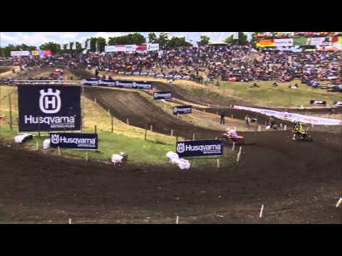 EMX125 of Germany 2014 Brian Hsu overtakes Joakin Furbetta