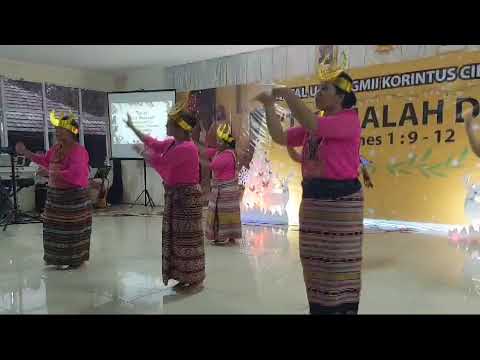 tarian "Lais Manekat" dalam Ibadah Natal Gabungan 2024