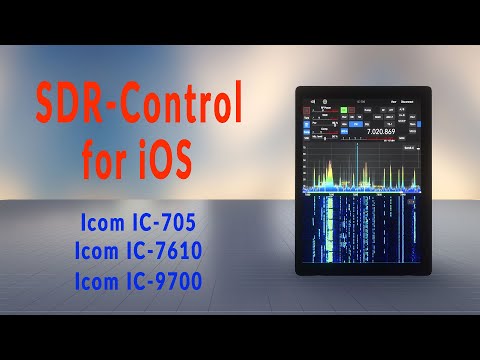 SDR Control for iOS auf dem iPad für Icom IC-705, IC-7610 und IC-9700 für den Amateurfunk