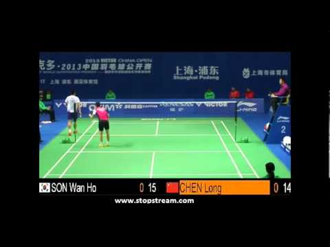 R16 - MS - Chen Long vs Son Wan Ho - 2013 China Open