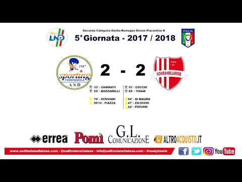 Sporting Fiorenzuola vs Fontanellatese 2-2 - All Goals - Seconda categoria 15/10/2017