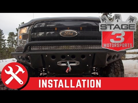 2015-2016 F-150 ADD Stealth R Paneled Winch Plate Front Off Road Bumper Install