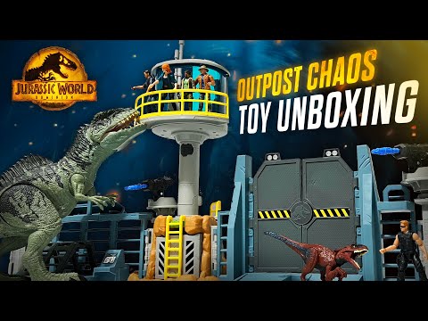 PLAYSET UNBOXING Jurassic World Dominion Outpost Chaos BioSyn Toy | 4K Review | collectjurassic.com