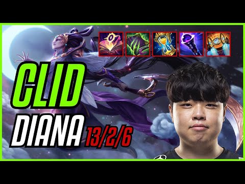 CLID - DIANA vs ONER - GRAVES JUNGLE - KR CHALLENGER - PATCH 11.9 QUADRAKILL