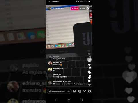 Mateo Enzo mostra guia feita quando estava passando por um momento difícil em live do IG.