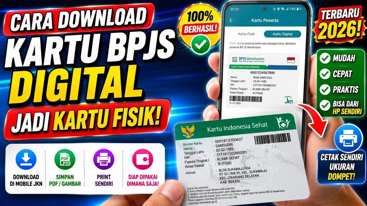 Cara Cetak Kartu BPJS dari Mobile JKN